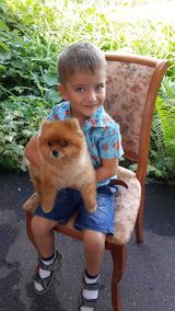 Максим Исаев с любимицей Лили